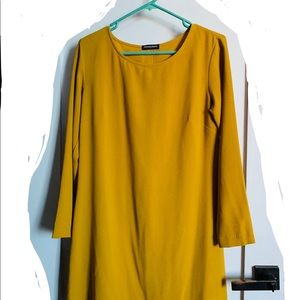 American Apparel Marigold Long Sleeve Dress